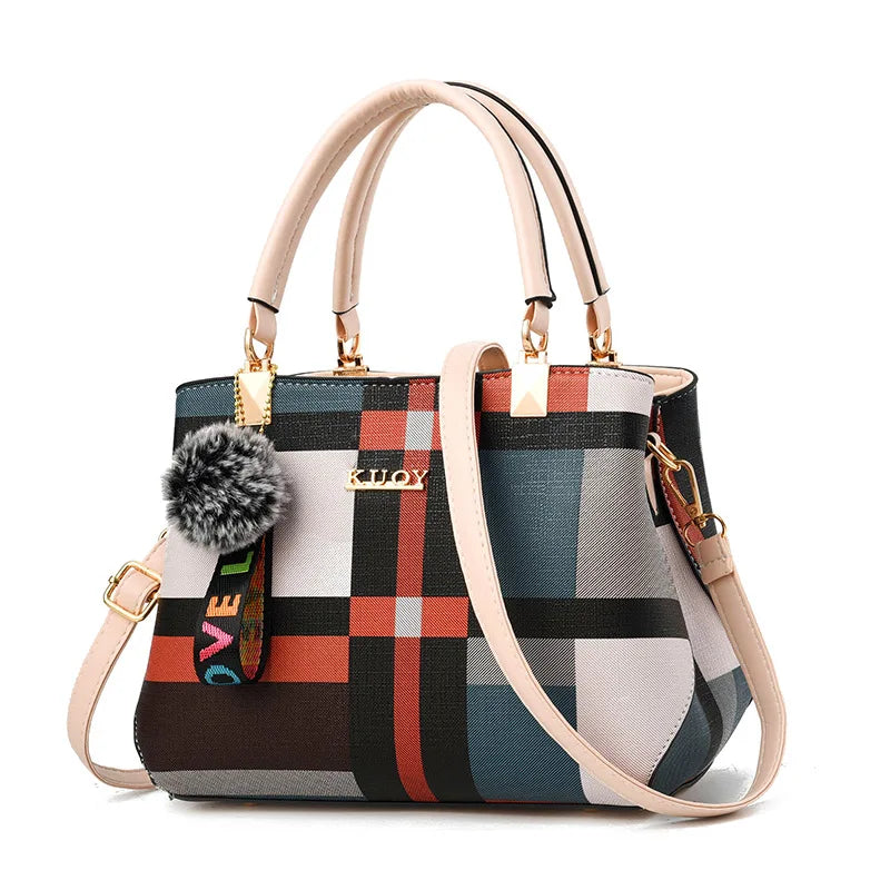 Handbags Women Bags Messenger PU Leather Crossbody Bags Hairball tassen Girls Shoulder Bag Top-hand Tote Bag - SOJ STORE