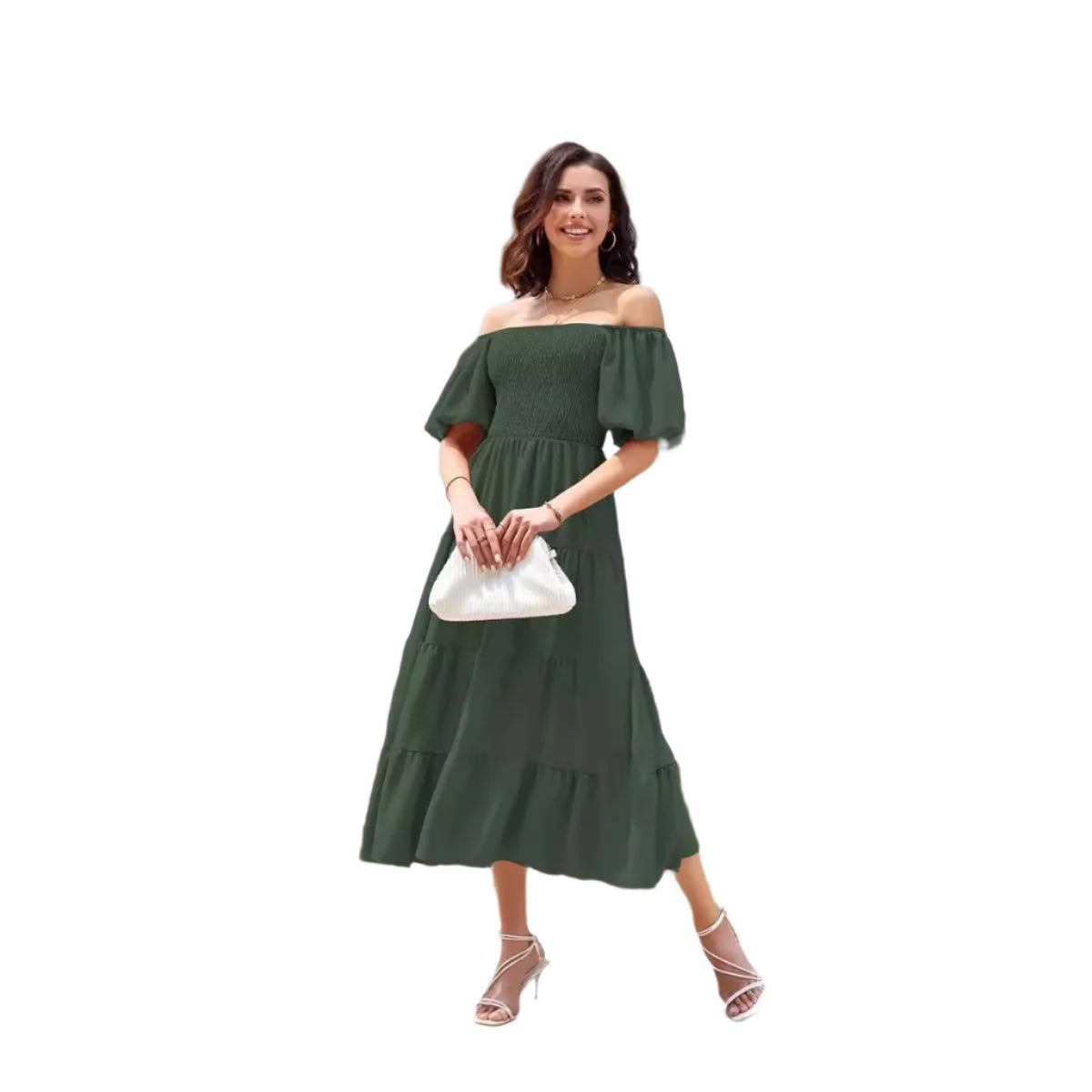 Summer Boho Smocked Maxi Dresses. - SOJ STORE