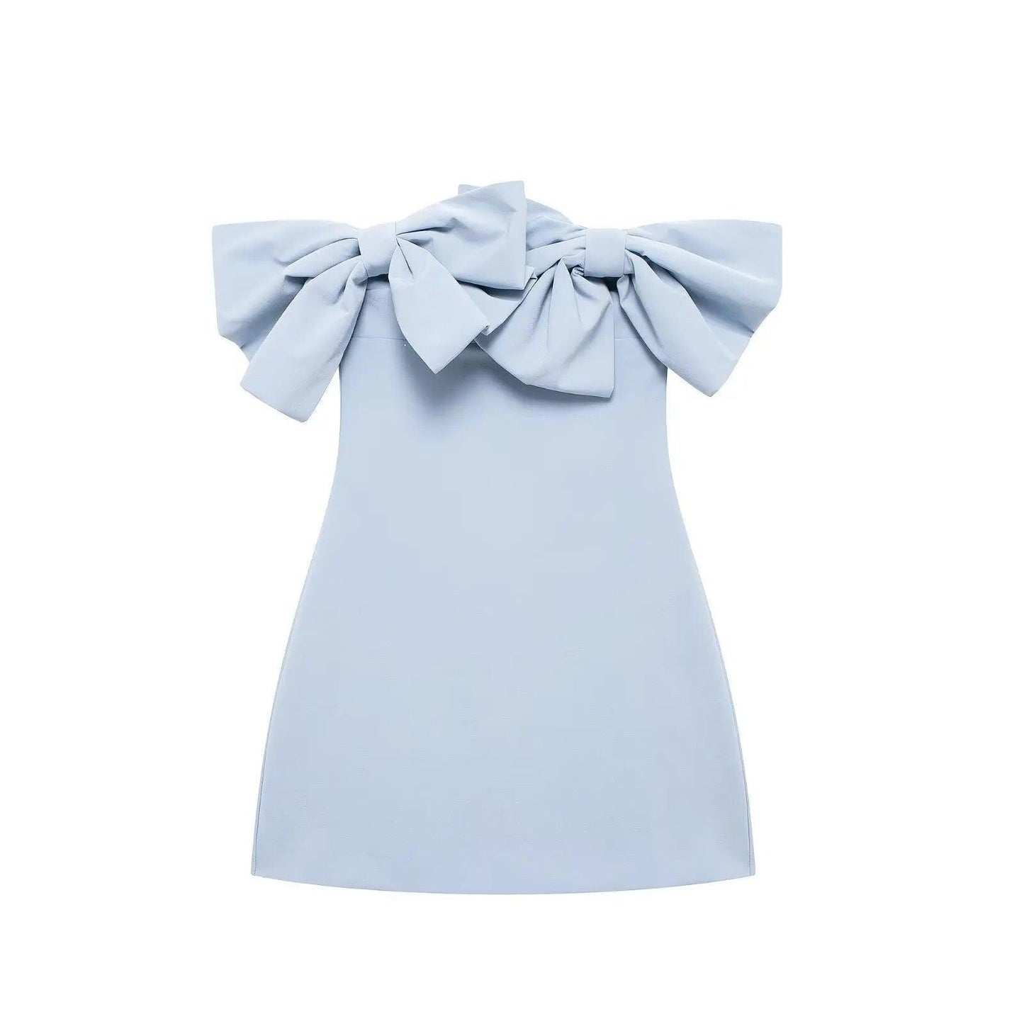 Casual Slim Bow Decoration Tube Top Dress Street Style Skirt - SOJ STORE