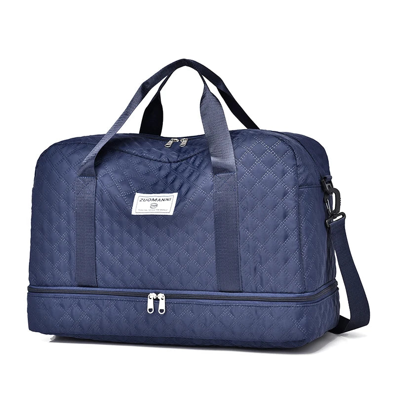 Lightweight Rhombic Lattice Travel Dufile Bag - SOJ STORE