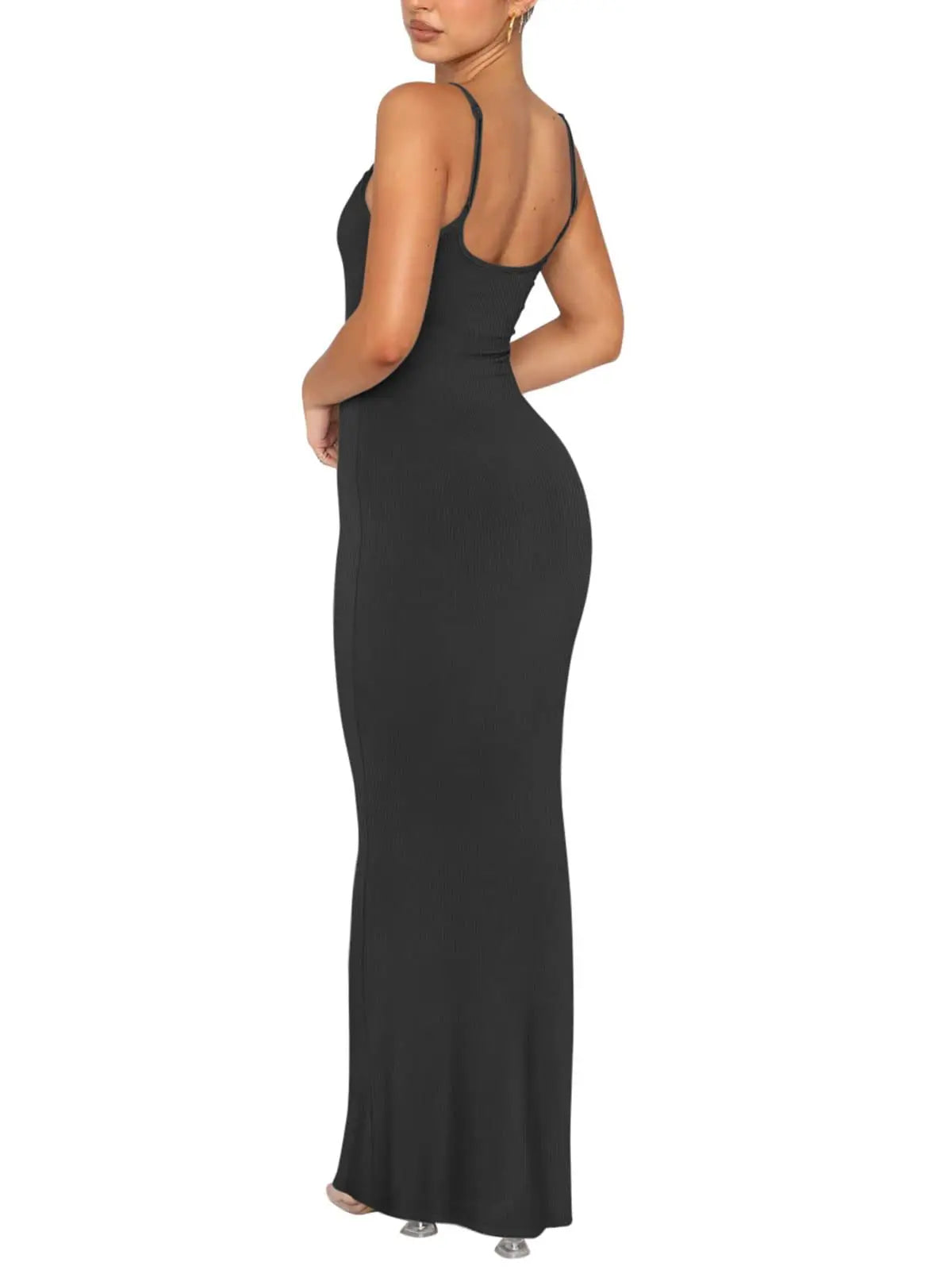 sleeveless tight fitting hip hugging sexy one-piece fishtail skirt - SOJ STORE