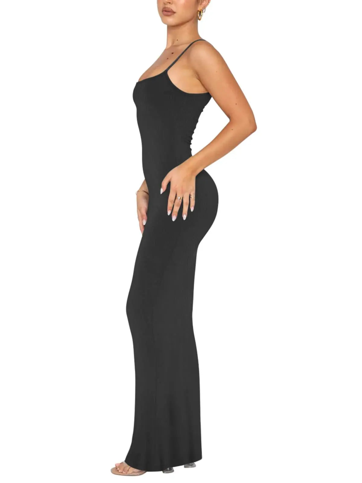 sleeveless tight fitting hip hugging sexy one-piece fishtail skirt - SOJ STORE