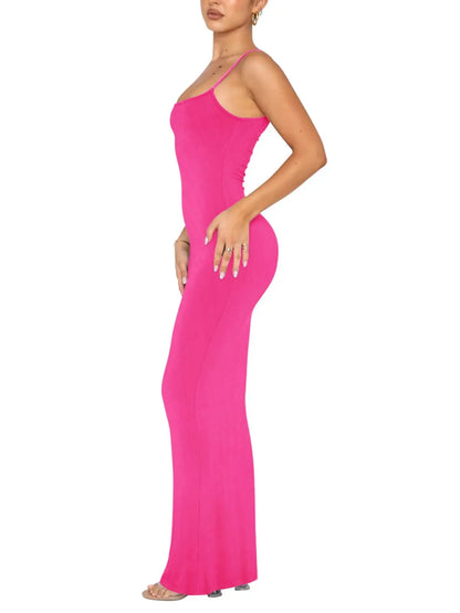 sleeveless tight fitting hip hugging sexy one-piece fishtail skirt - SOJ STORE