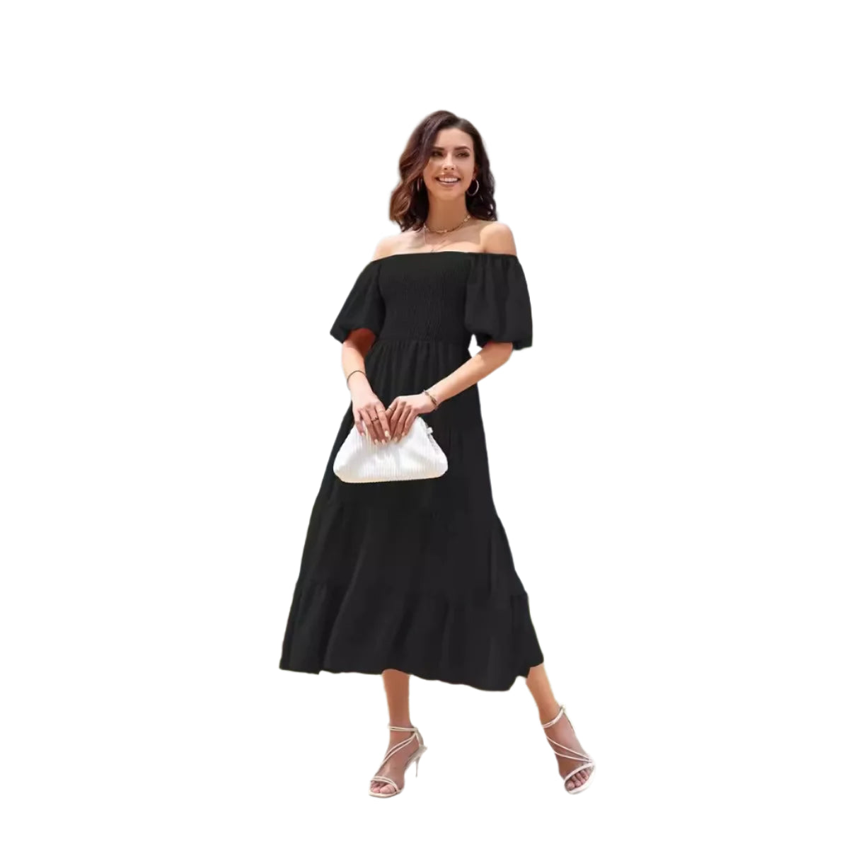 Summer Boho Smocked Maxi Dresses. - SOJ STORE