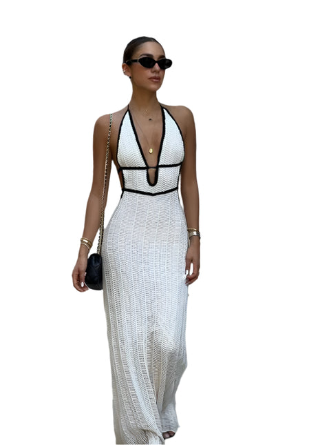 Weird Puss Sexy Elegant Halter Dress