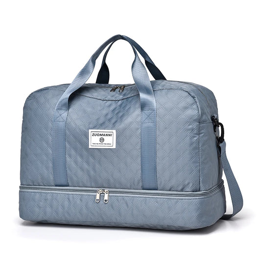 Lightweight Rhombic Lattice Travel Dufile Bag - SOJ STORE