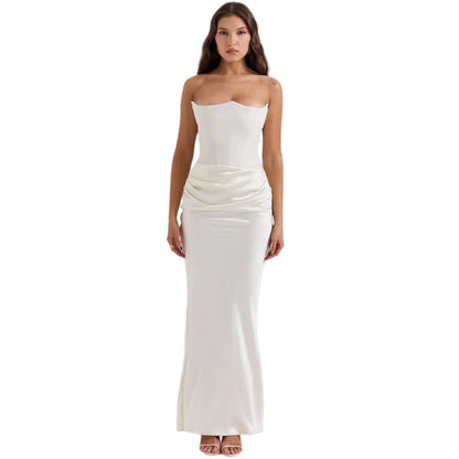 Sexy Fashion Bandeau Backless Party Evening Dresses For Women - SOJ STORE